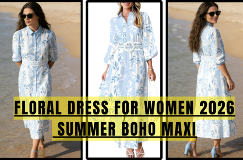 CZLFDFZ floral summer dress for women with flowy casual fit and floral print design