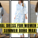 CZLFDFZ floral summer dress for women with flowy casual fit and floral print design
