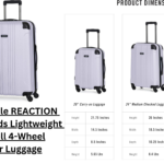 Kenneth Cole REACTION Lightweight Hardshell Luggage standing in airport terminal
