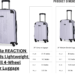 Kenneth Cole REACTION Lightweight Hardshell Luggage standing in airport terminal