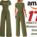 Woman wearing PRETTYGARDEN Women’s Jumpsuit with wide-leg casual summer style