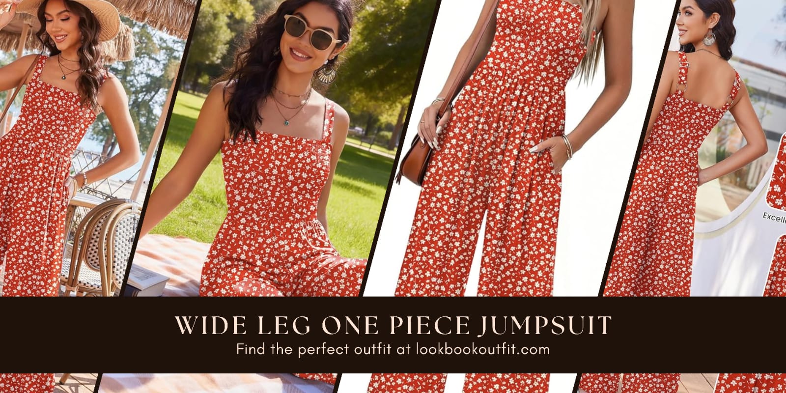 Woman wearing the Ekouaer Sleeveless Floral Jumpsuit with stylish summer fashion and comfortable sleeveless design.