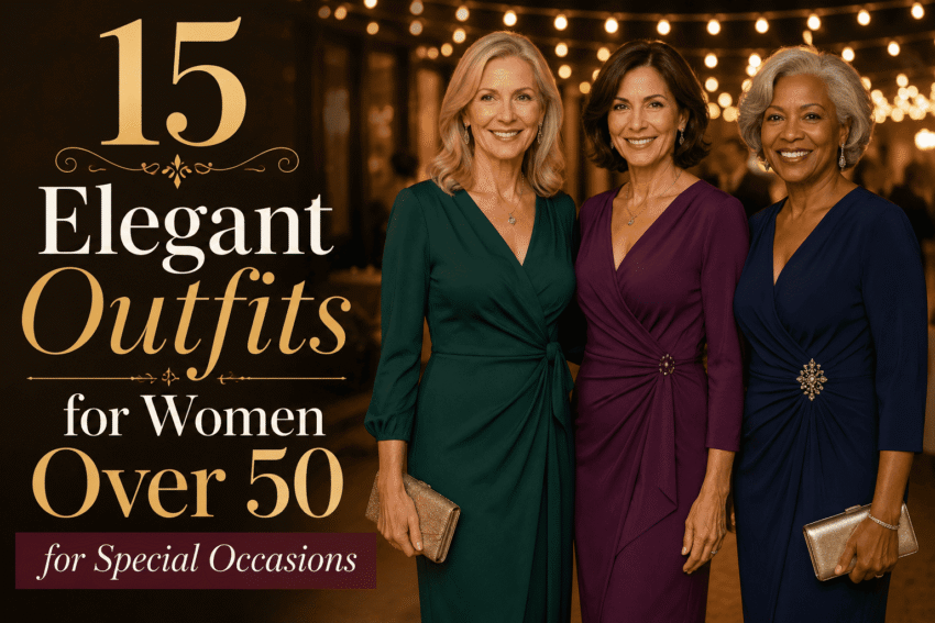 15 Elegant Outfits for Women Over 50 for Special Occasions
