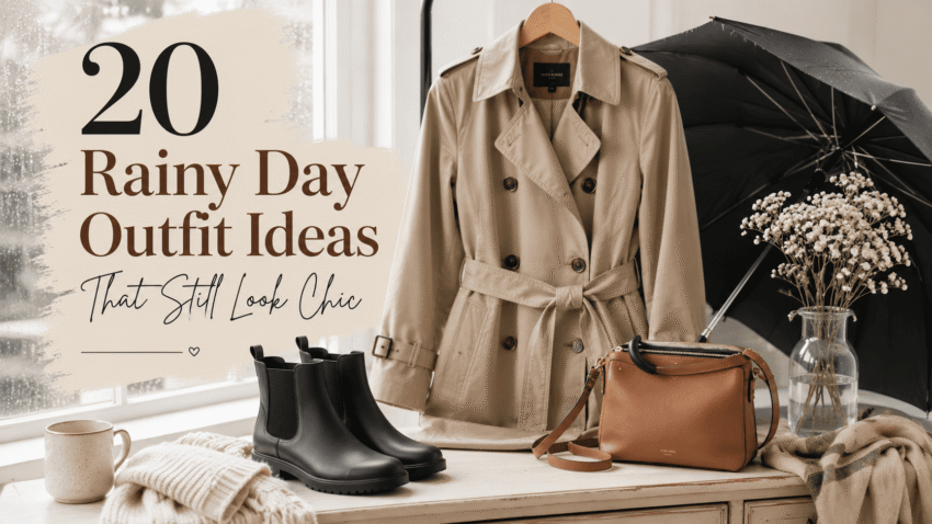 20 Rainy Day Outfit Ideas That Still Look Chic