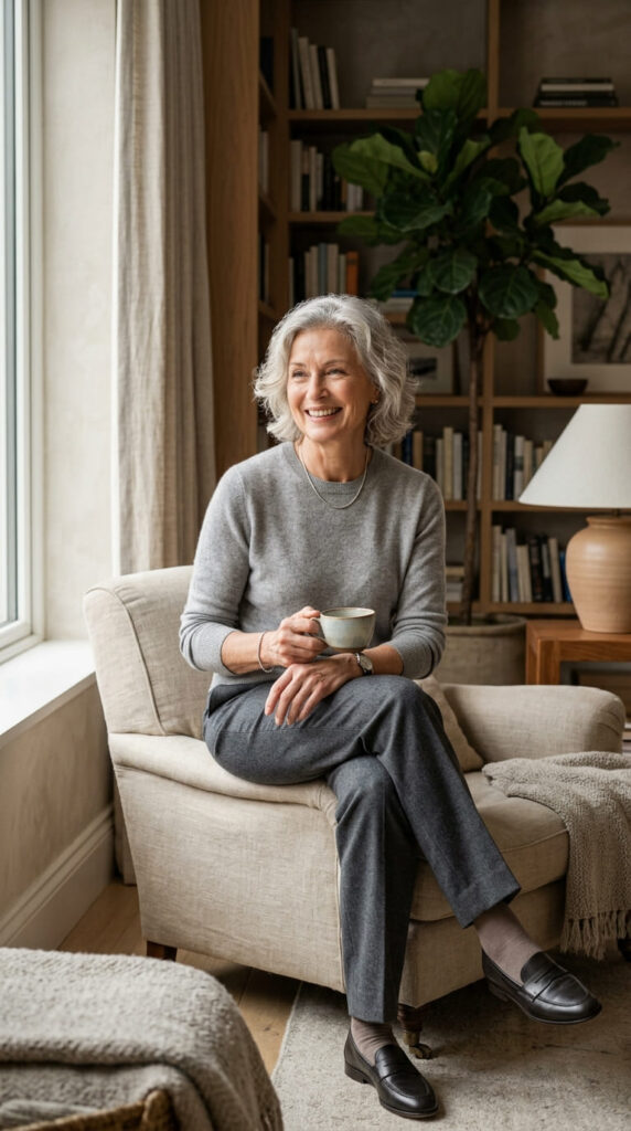 A Soft Cashmere or Fine Knit Sweater