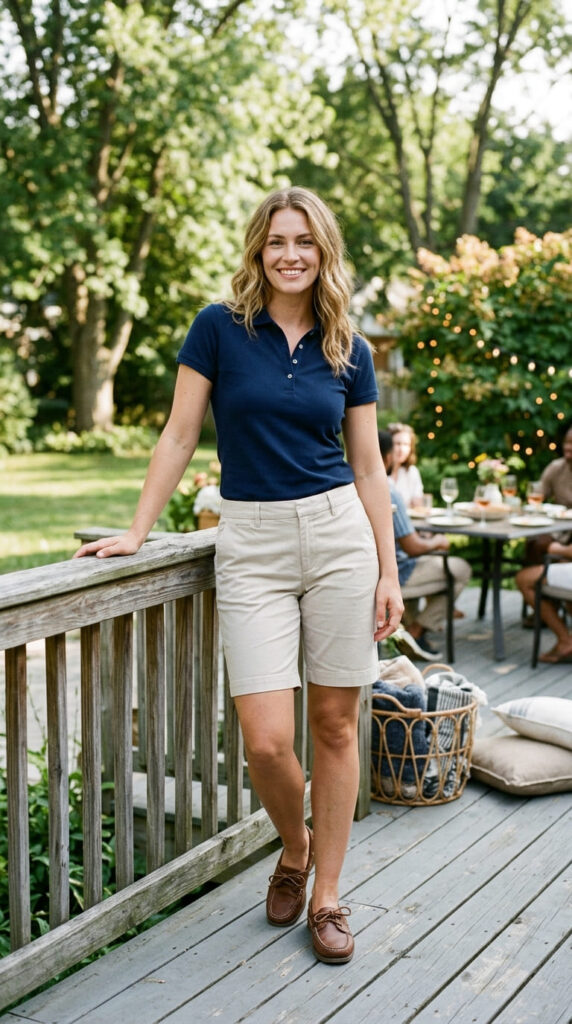 Chino Shorts with Polo