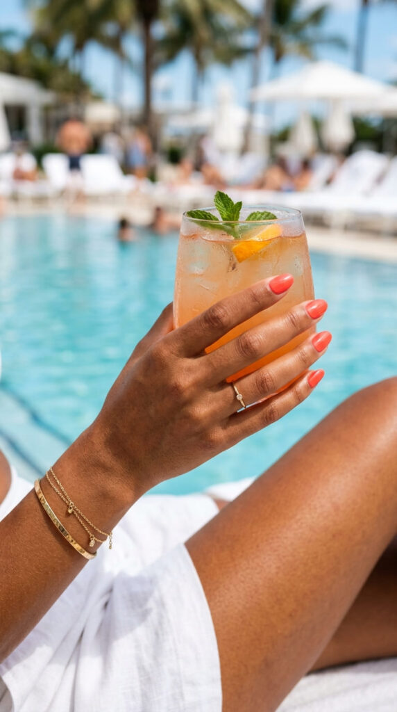 Coral Crush Nails