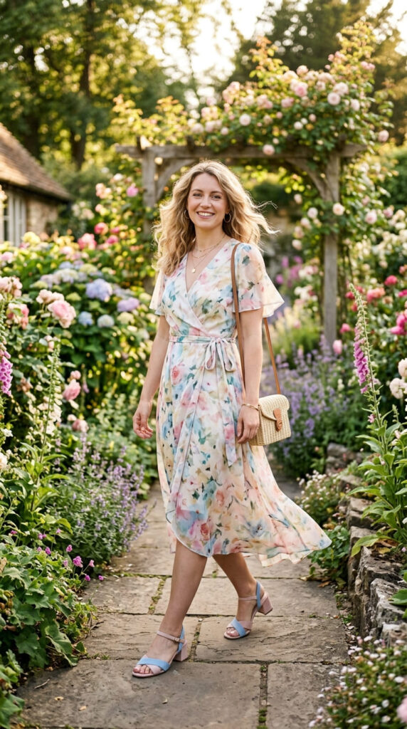 Floral Wrap Dress