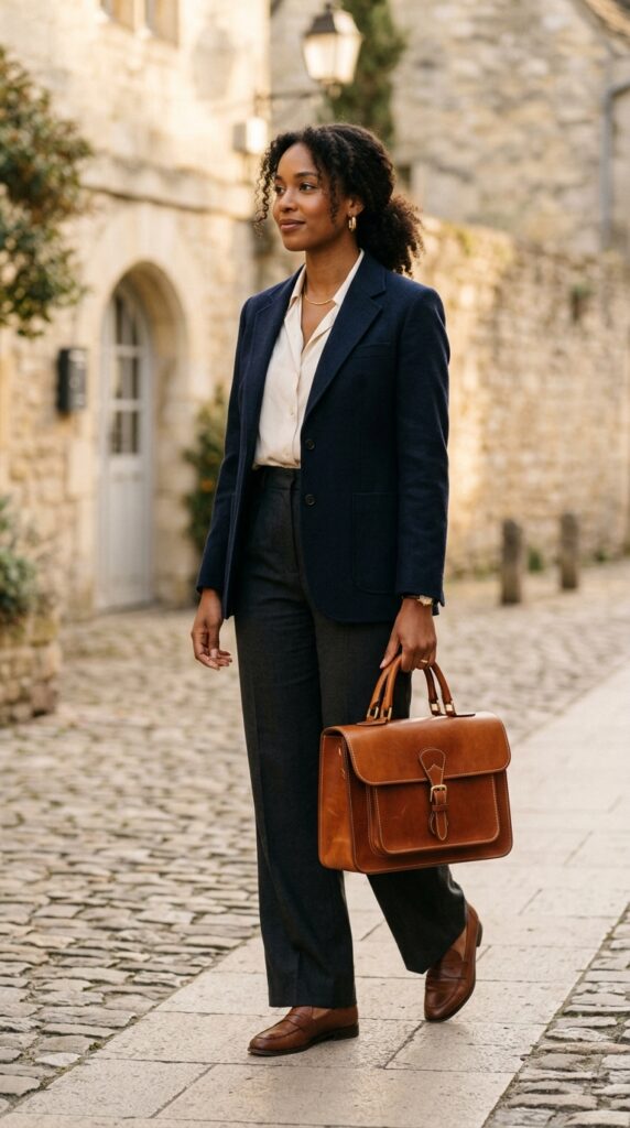 Investment Leather Satchel