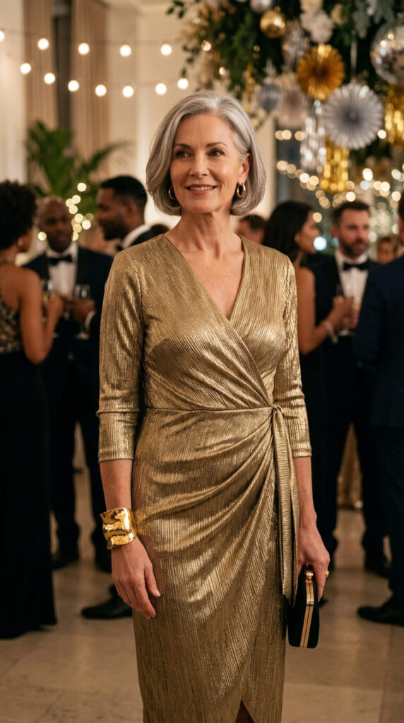 Metallic Statement Dress