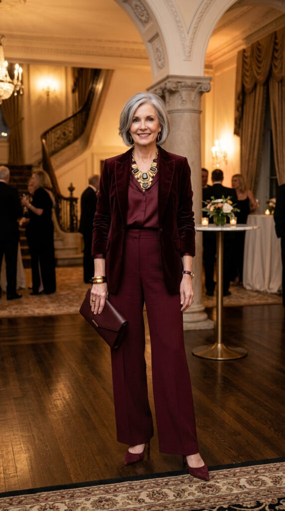 Monochrome Look with Statement Accessories