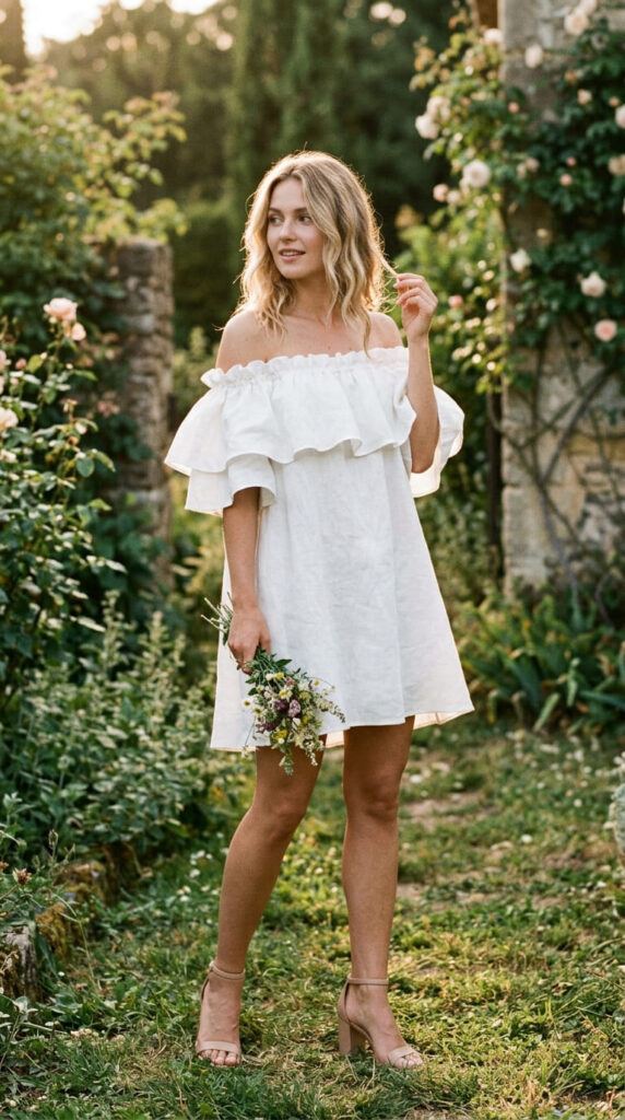 Off-the-Shoulder Mini Dress