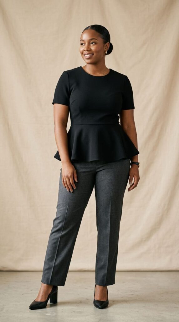 Peplum Tops That Add Shape Without Clinging