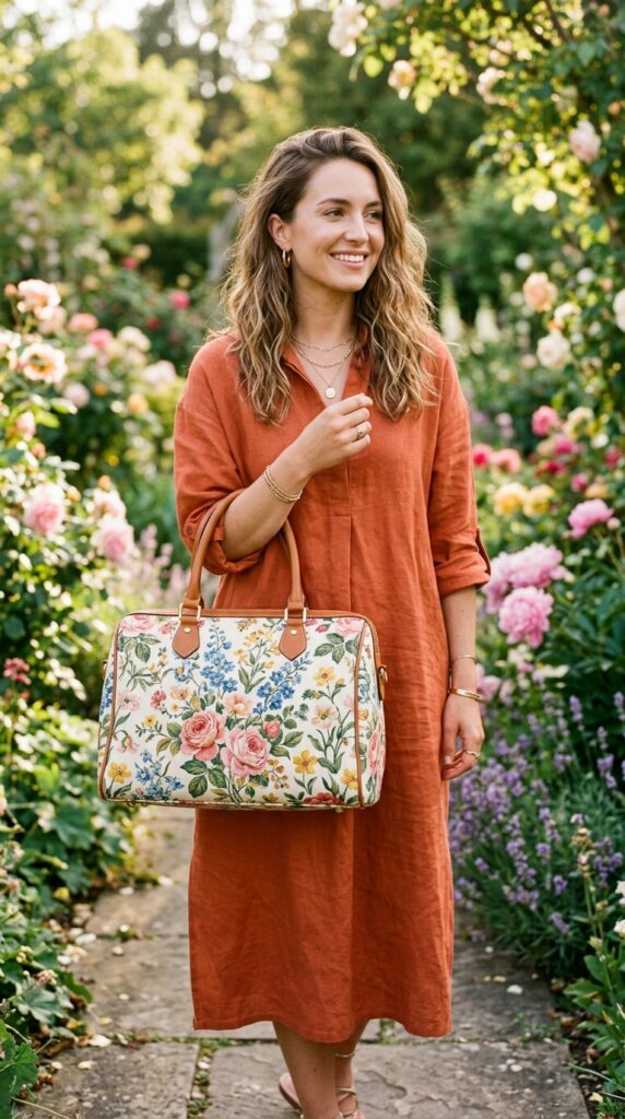 Printed or Patterned Handbag