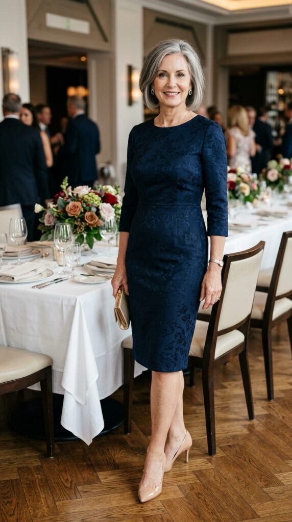 Sheath Dress with Sleeves
