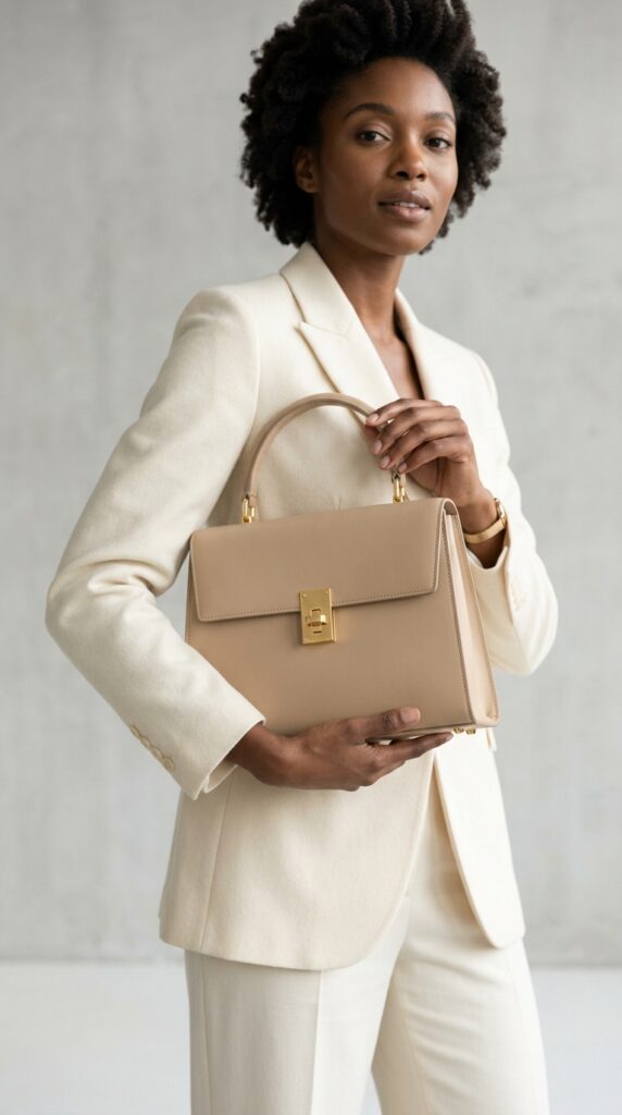 Structured Top Handle Bag