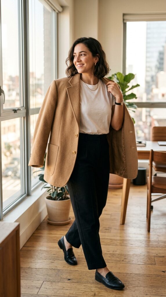 The Blazer Over Everything Trick for Lazy Mornings