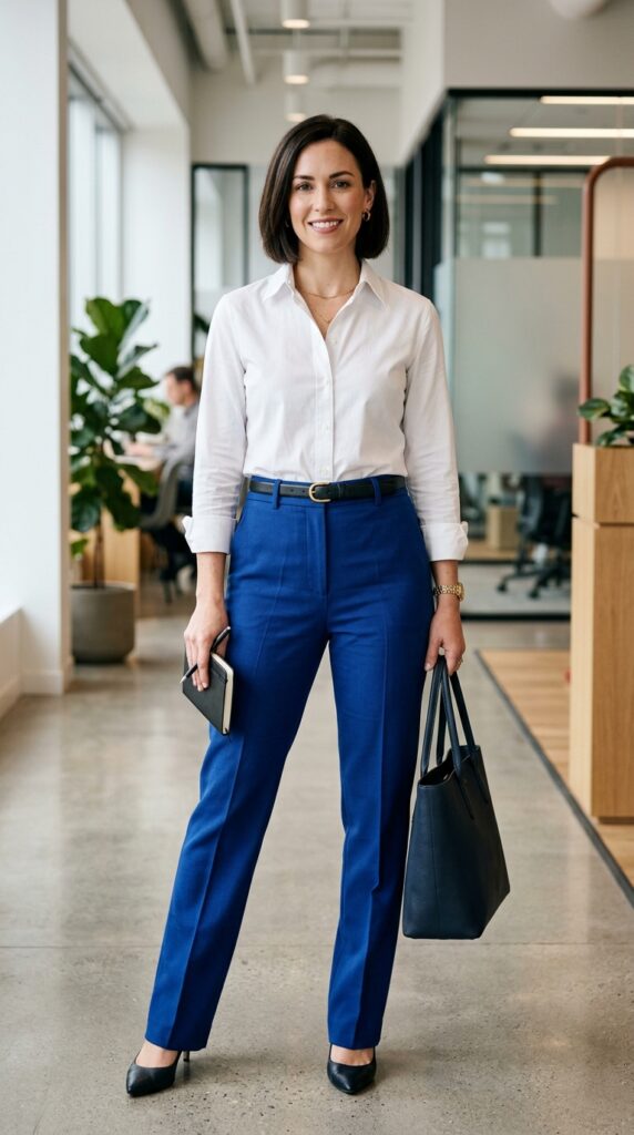The Crisp Trouser and Blouse Combo That Works Anywhere