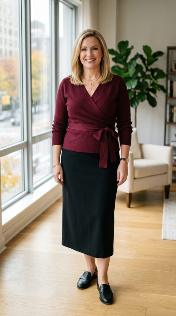 Wrap Tops That Create a Slimming V Line